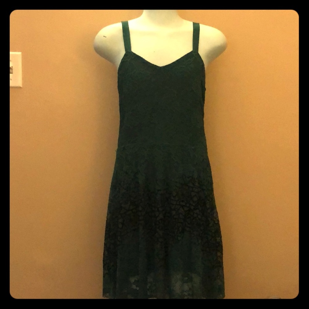 Free People Green Lace Dress